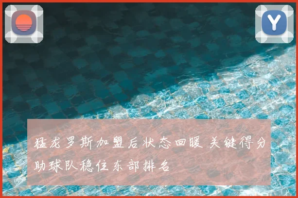 猛龙罗斯加盟后状态回暖 关键得分助球队稳住东部排名